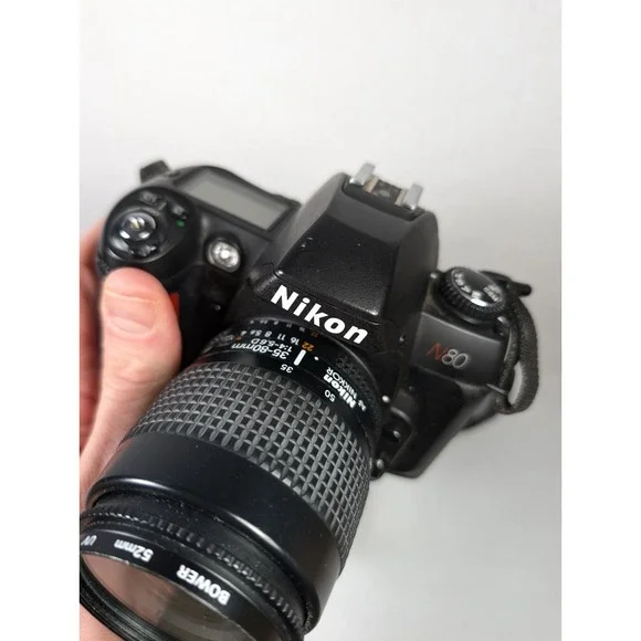 Nikon N80 35mm Film Camera AS-IS UNTESTED Body & Lens - Picture 3 of 13